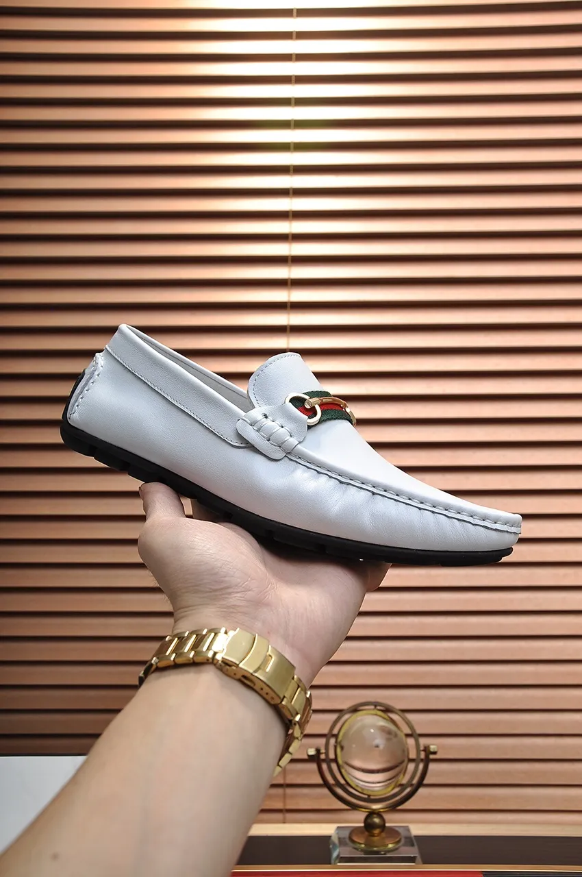 Men's Men's Shoes 💰400💶[Gucci] New 🍀Gucci* - top version Gucci Peas Shoes! Made of imported original cowhide, the first layer of single leather is comfortable and lining! Original wear-resistant rubber outsole! High quality products! Code number 38-44!